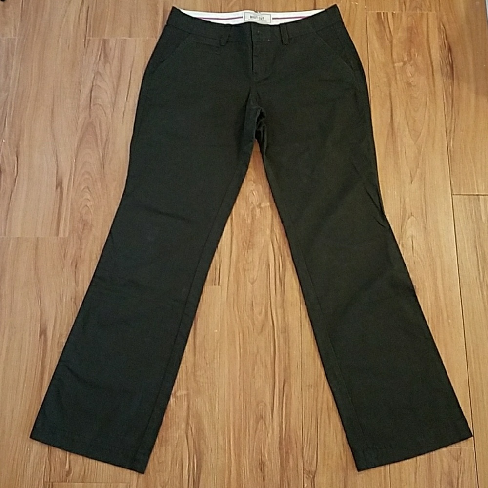 Old Navy dark hunter green boot-cut pants